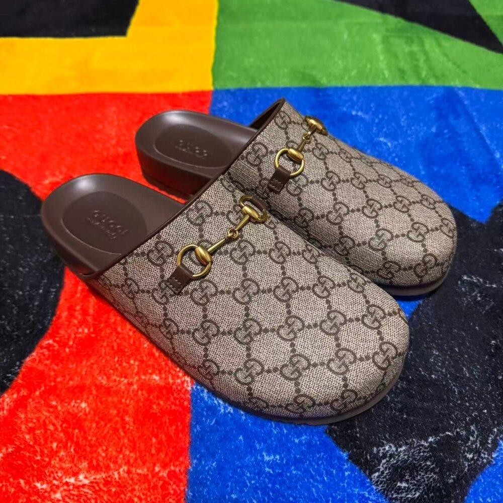 🤎 Gucci GG Canvas Horsebit Clogs (Beige/Brown) | Women’s Size 39 🤎